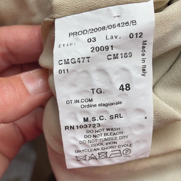 Armani Collezioni Ribbon Weave SS Jacket Sz L/12 - Picture 10 of 10